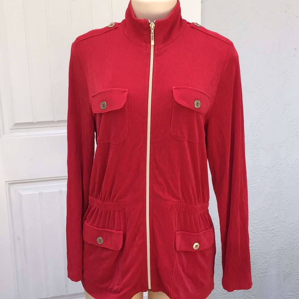 Chico’s travelers jacket blouse.